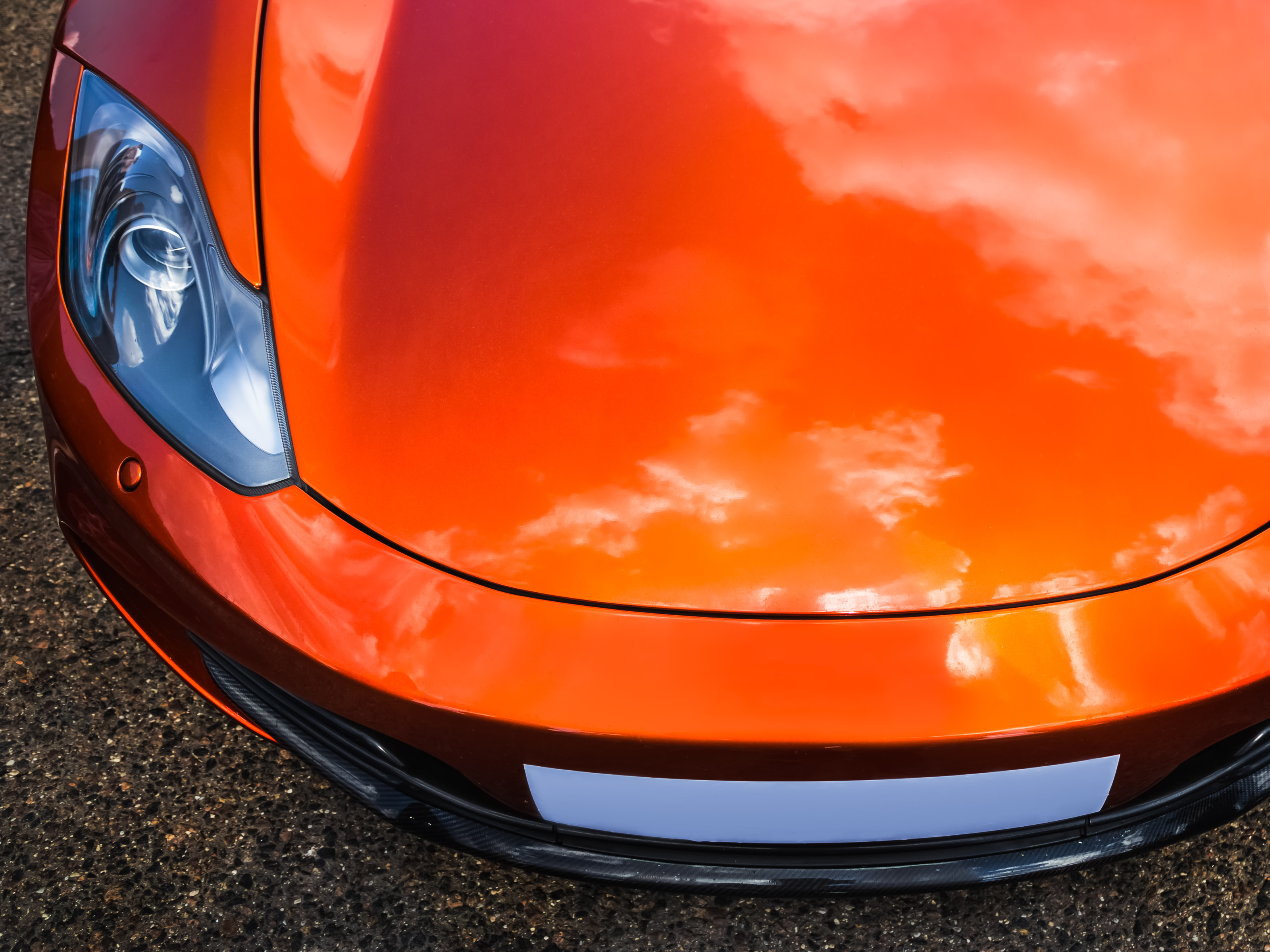 Shiny Orange Car