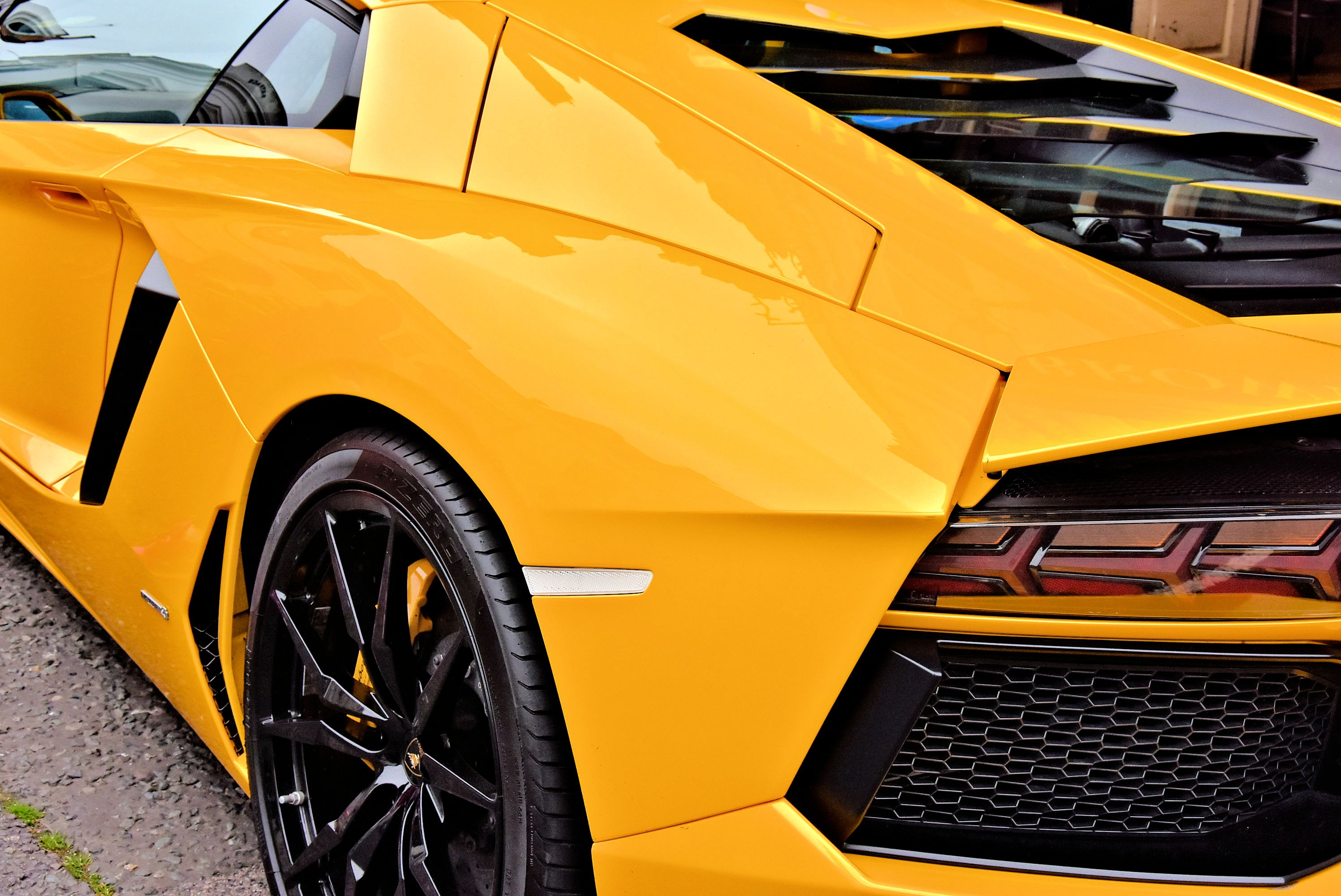 Shiny Yellow Car